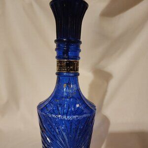 McGill Cobalt Blue w/ Gold Decanter